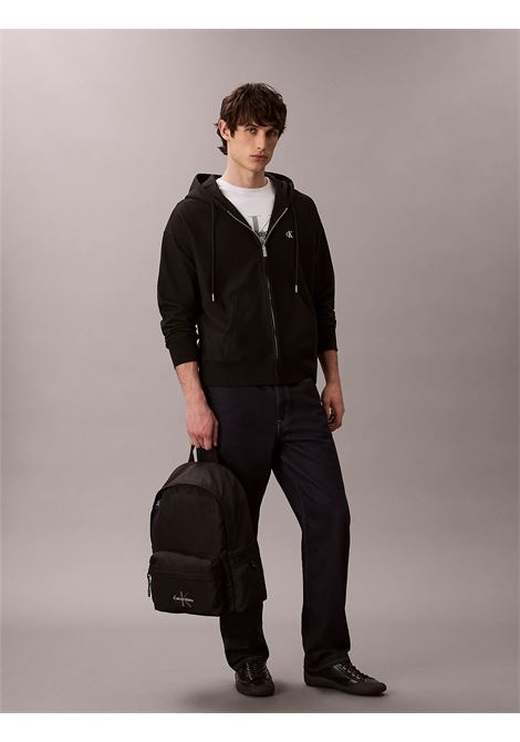 Zaino in nylon con logo monogramma Nero CALVIN KLEIN | LV04D3114GUB1